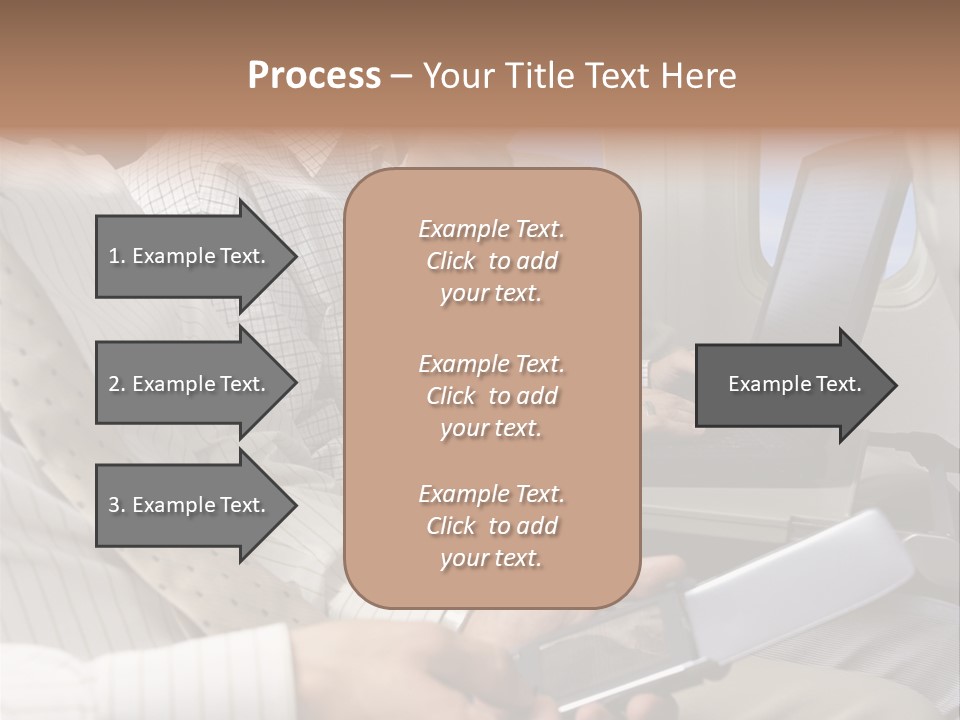 Business People Working On An Aeroplane PowerPoint Template