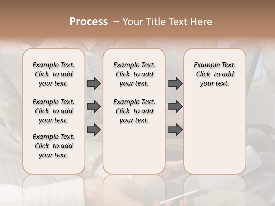 Business People Working On An Aeroplane PowerPoint Template