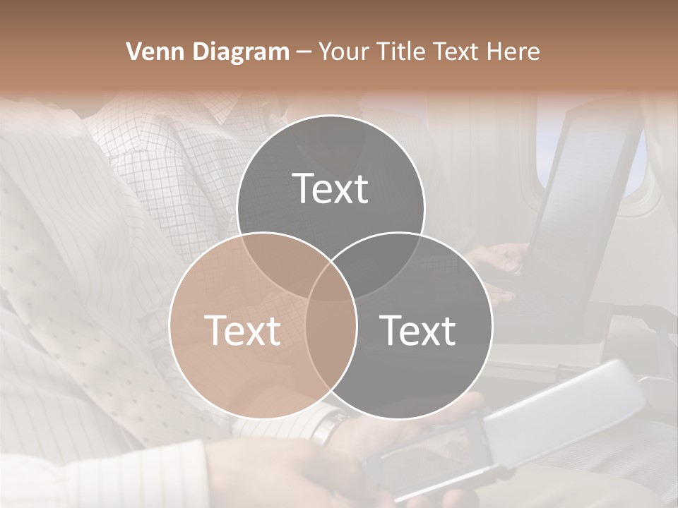 Business People Working On An Aeroplane PowerPoint Template