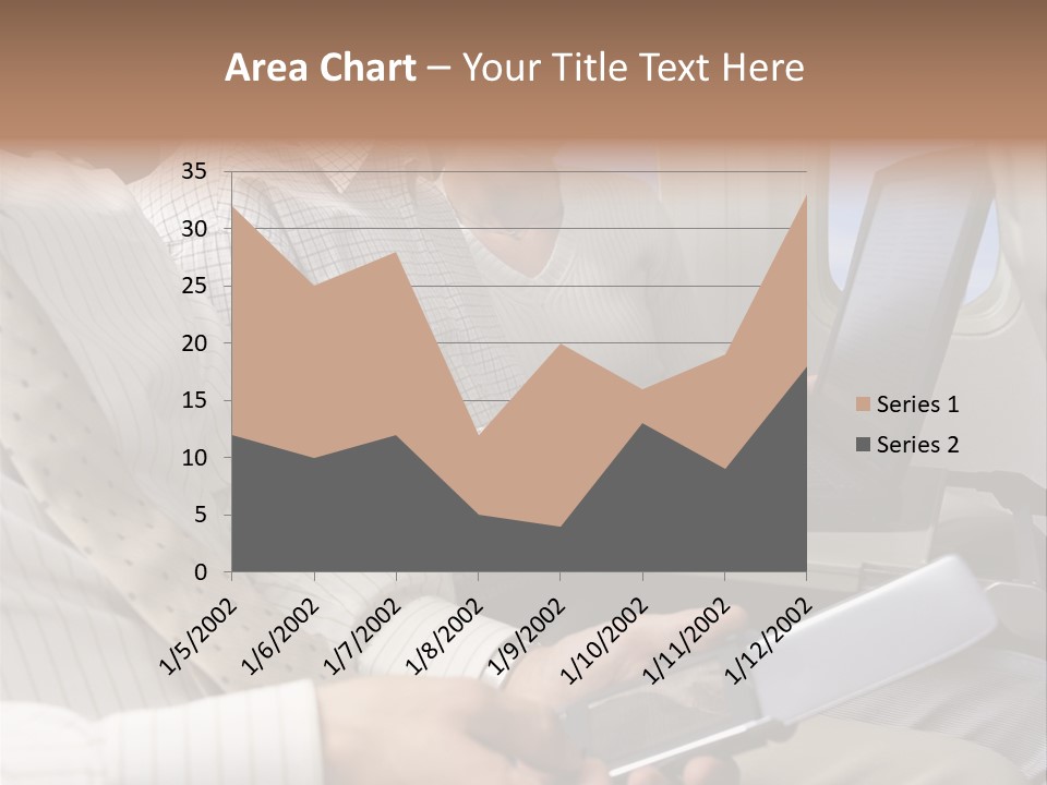 Business People Working On An Aeroplane PowerPoint Template