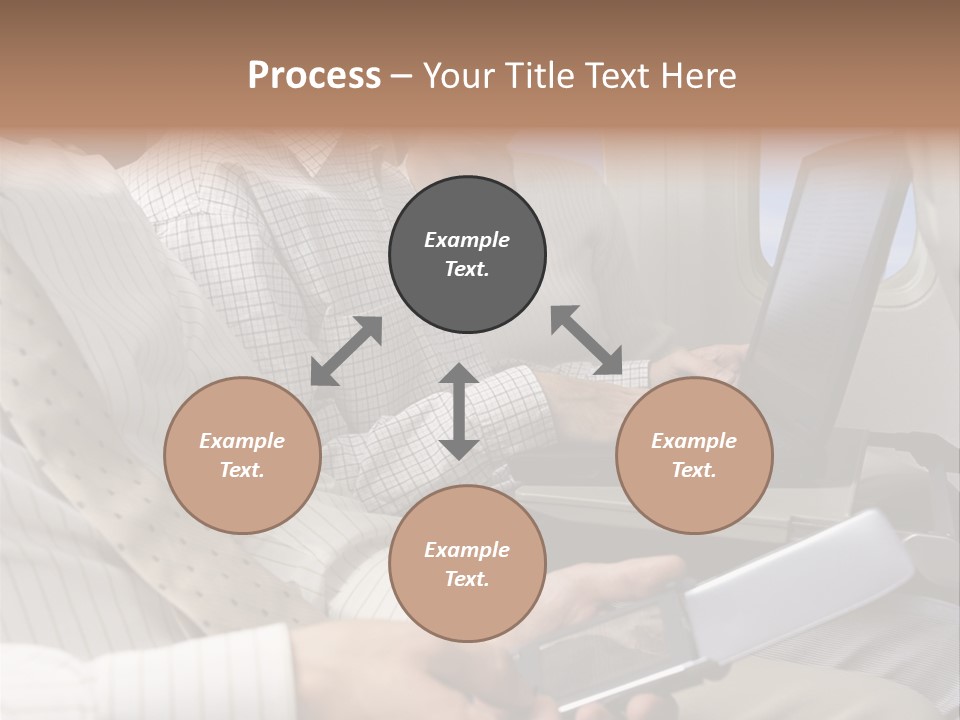 Business People Working On An Aeroplane PowerPoint Template