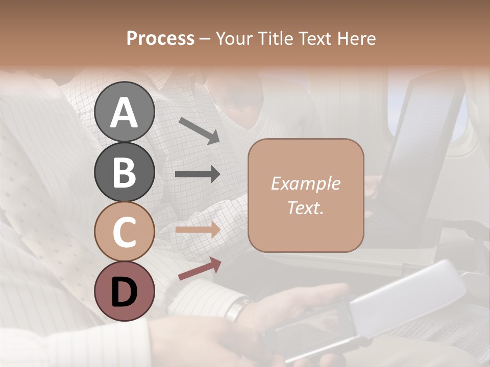 Business People Working On An Aeroplane PowerPoint Template