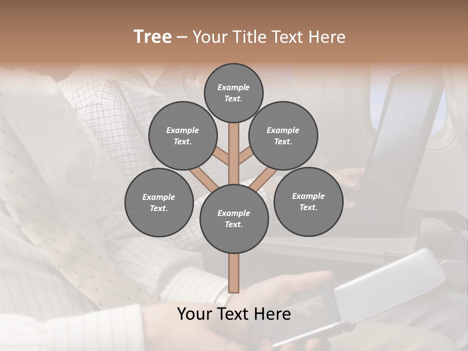 Business People Working On An Aeroplane PowerPoint Template