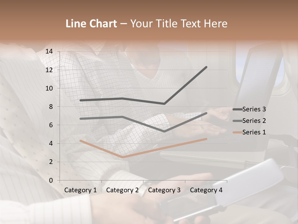 Business People Working On An Aeroplane PowerPoint Template