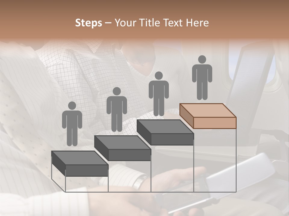 Business People Working On An Aeroplane PowerPoint Template