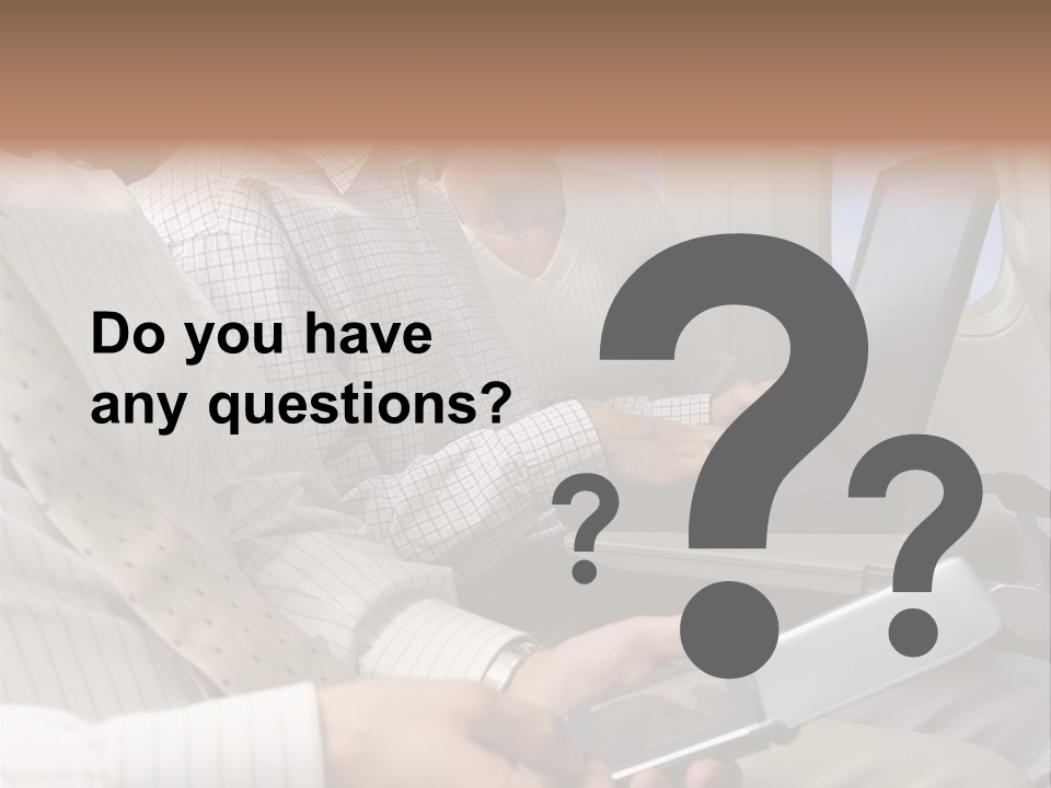 Business People Working On An Aeroplane PowerPoint Template