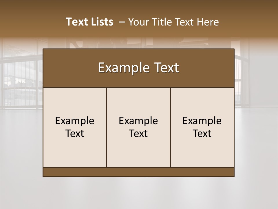 Colleagues In A Corridor PowerPoint Template