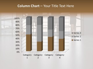 Colleagues In A Corridor PowerPoint Template