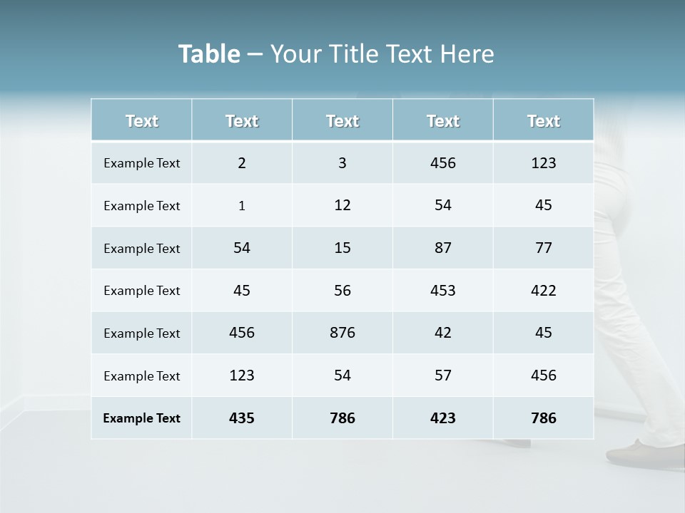 Office Workers Talking In Corridor PowerPoint Template