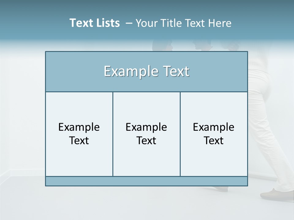 Office Workers Talking In Corridor PowerPoint Template
