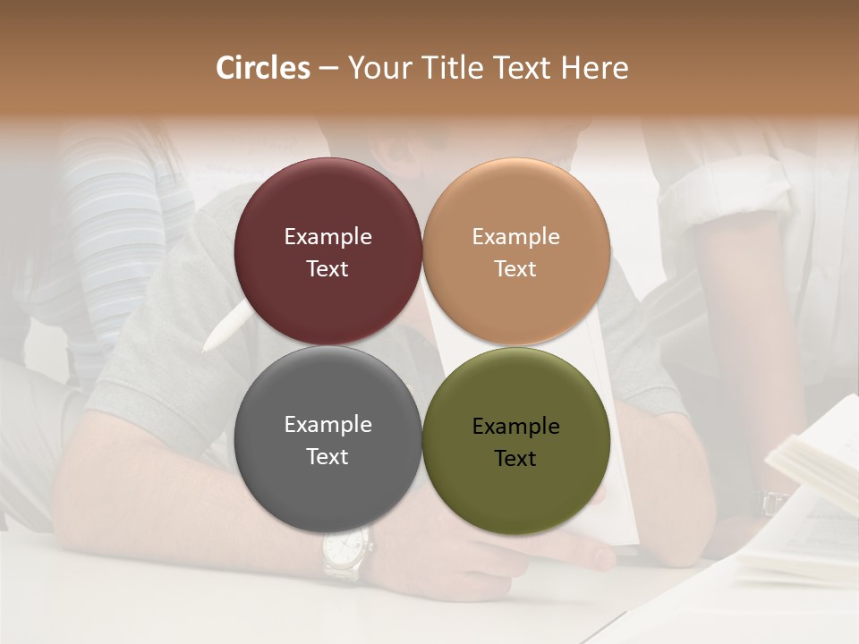 Office Workers Laughing PowerPoint Template