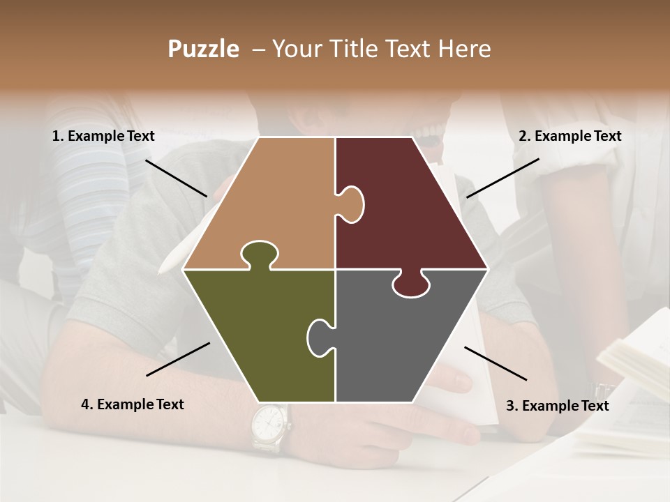 Office Workers Laughing PowerPoint Template