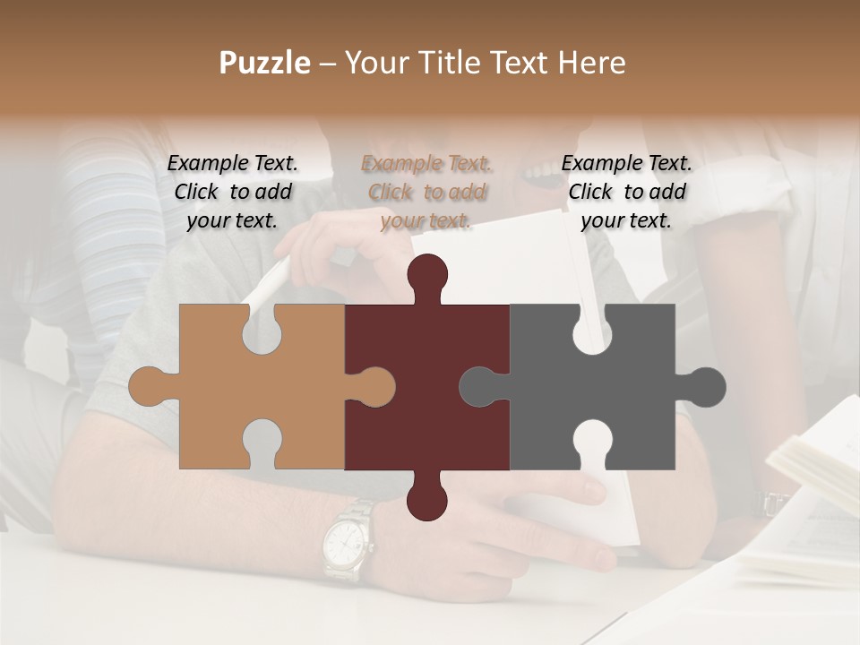 Office Workers Laughing PowerPoint Template