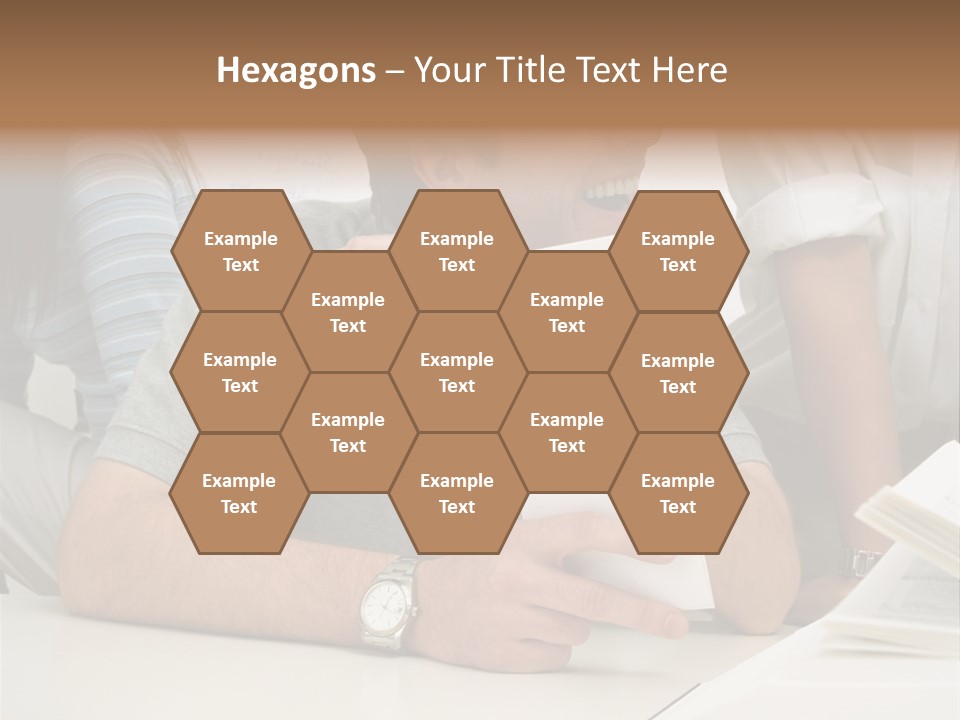 Office Workers Laughing PowerPoint Template