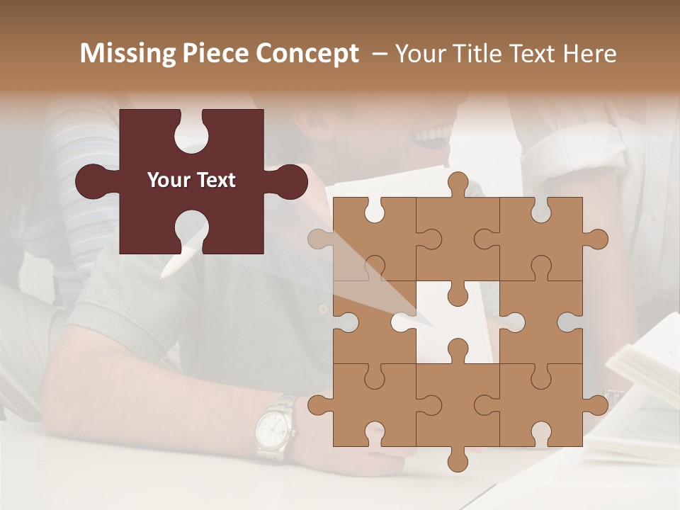 Office Workers Laughing PowerPoint Template