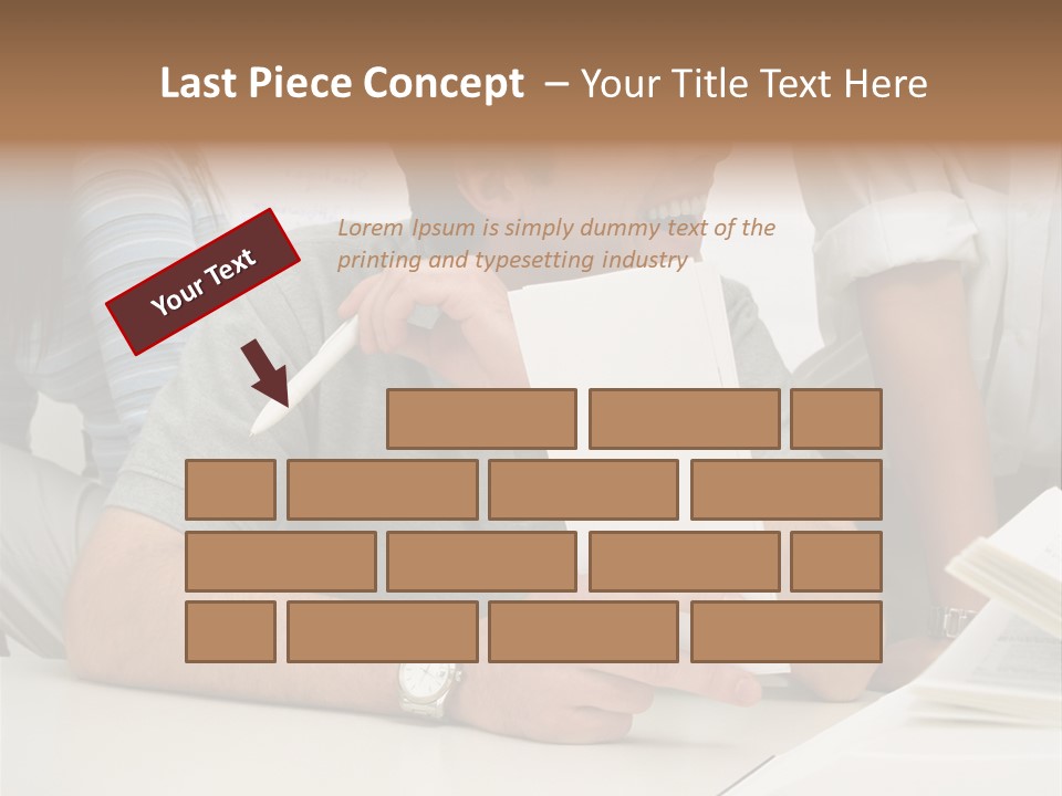 Office Workers Laughing PowerPoint Template