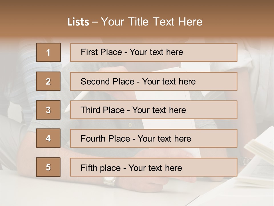 Office Workers Laughing PowerPoint Template
