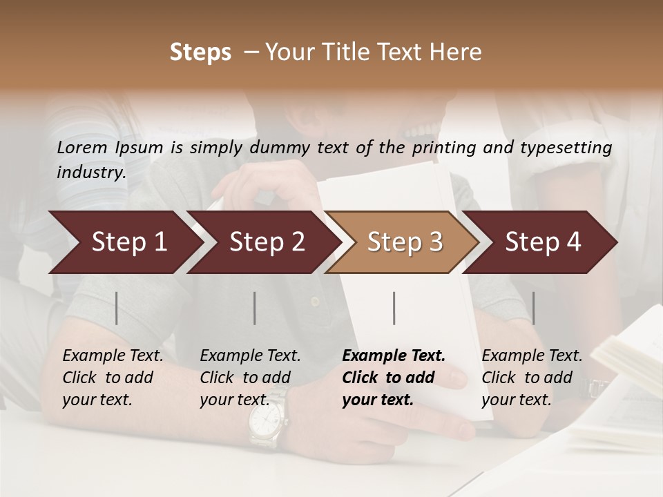 Office Workers Laughing PowerPoint Template