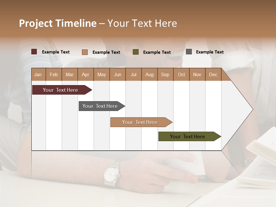 Office Workers Laughing PowerPoint Template