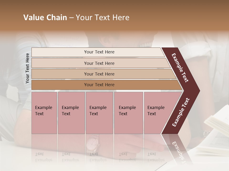Office Workers Laughing PowerPoint Template