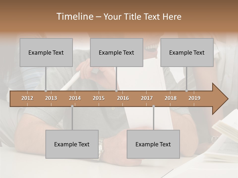 Office Workers Laughing PowerPoint Template