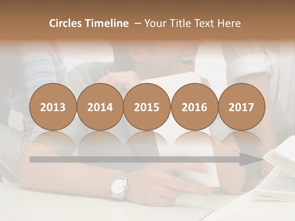 Office Workers Laughing PowerPoint Template