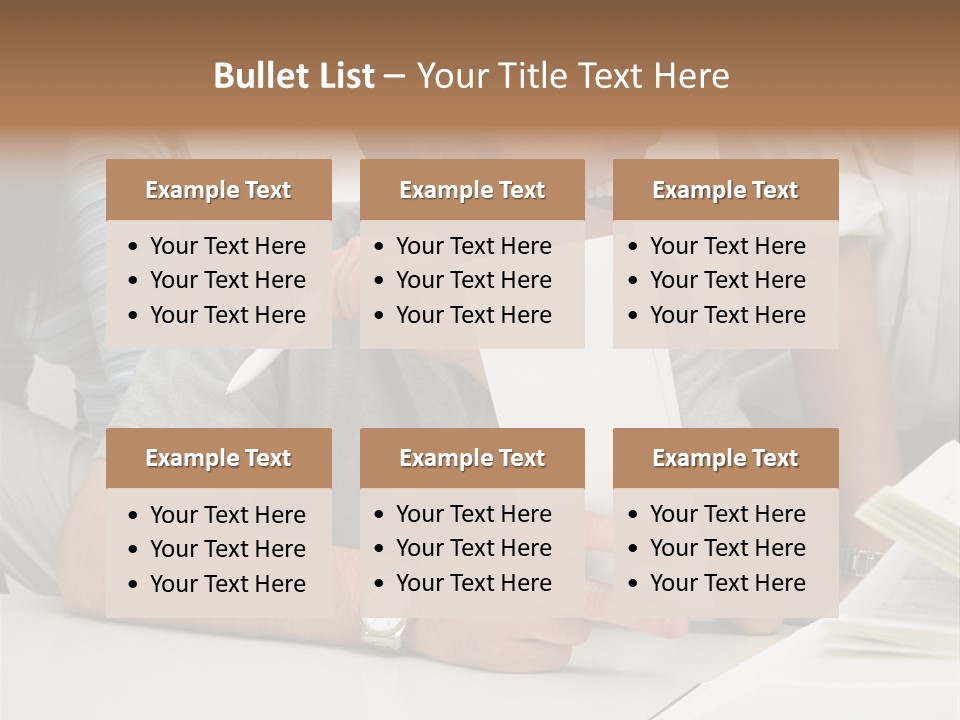 Office Workers Laughing PowerPoint Template
