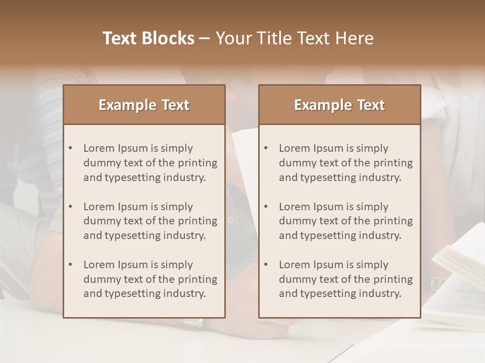 Office Workers Laughing PowerPoint Template