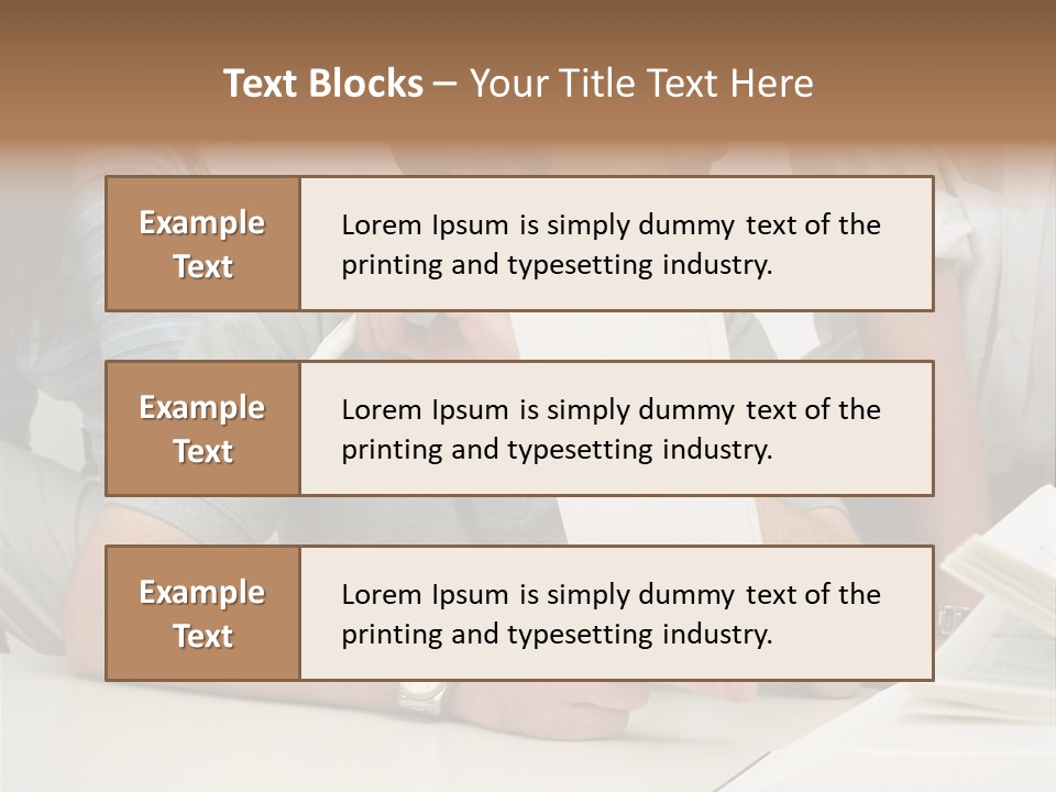 Office Workers Laughing PowerPoint Template