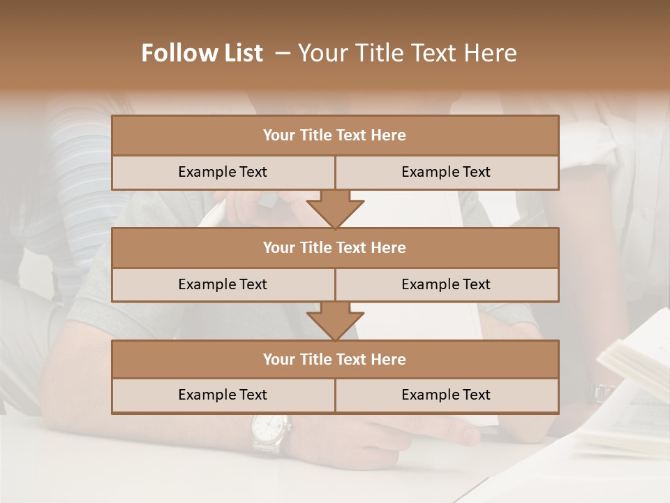Office Workers Laughing PowerPoint Template