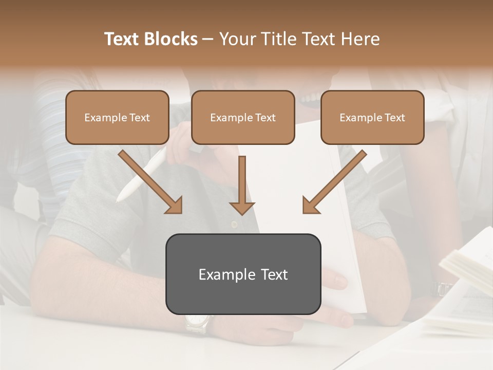 Office Workers Laughing PowerPoint Template