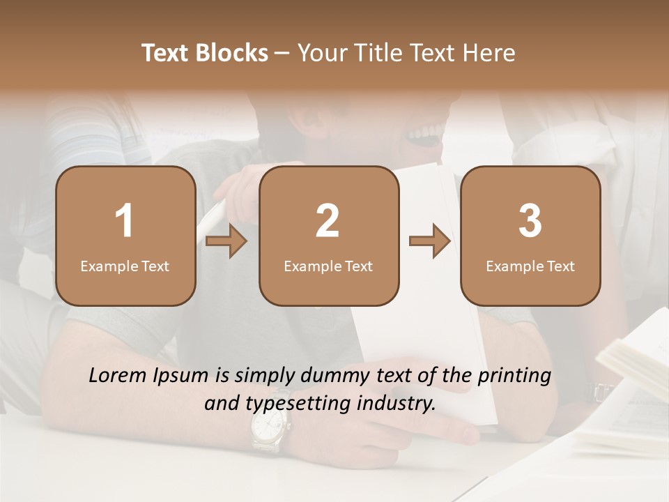Office Workers Laughing PowerPoint Template