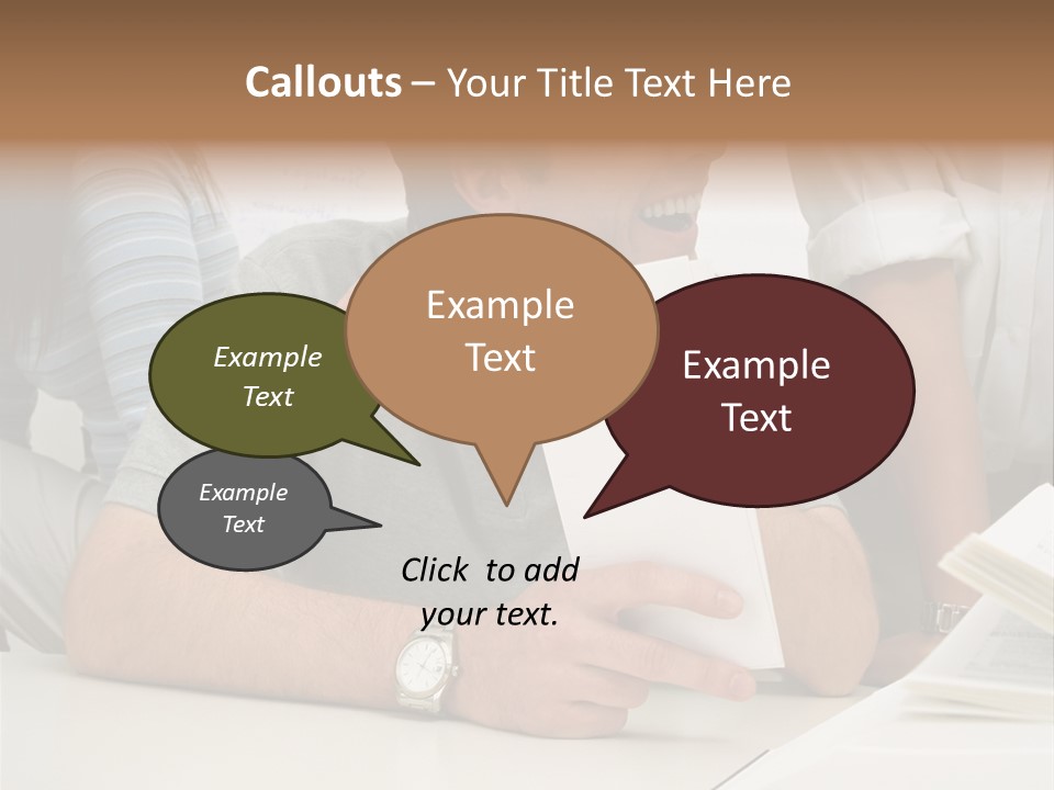 Office Workers Laughing PowerPoint Template