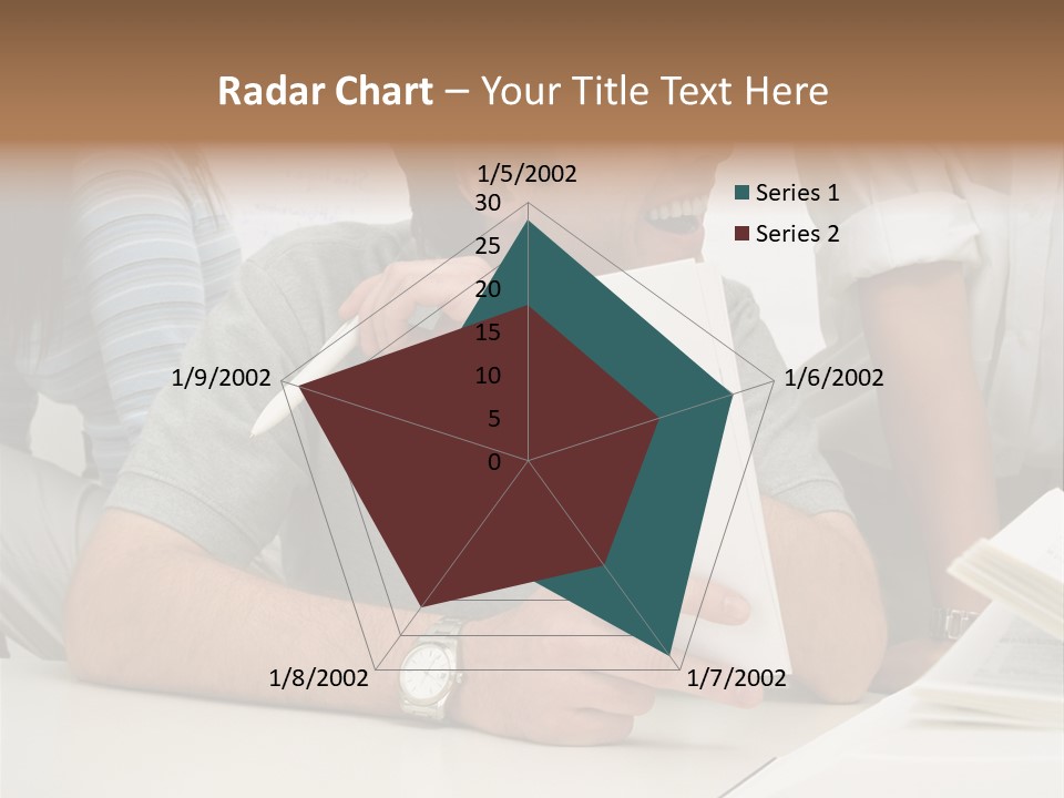 Office Workers Laughing PowerPoint Template
