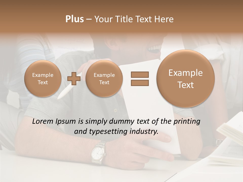 Office Workers Laughing PowerPoint Template