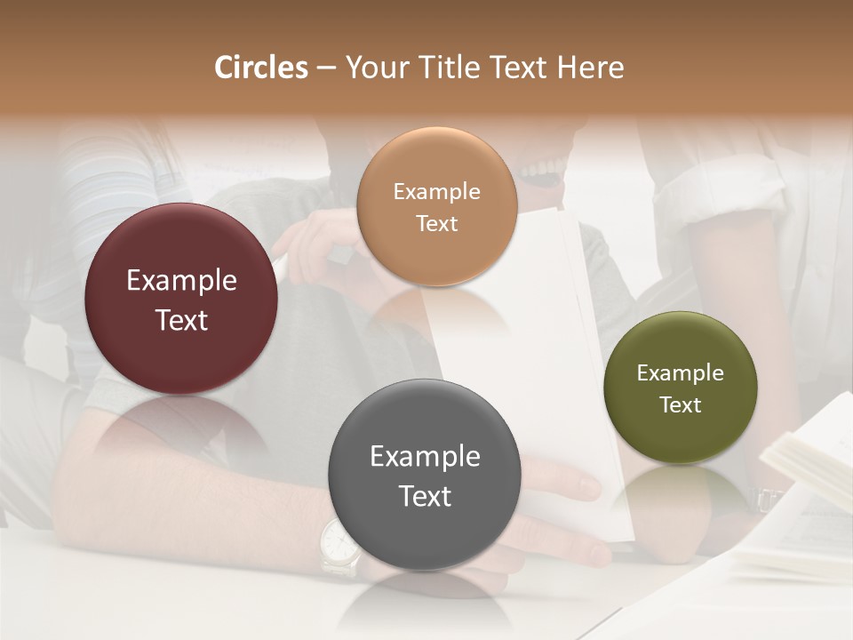 Office Workers Laughing PowerPoint Template