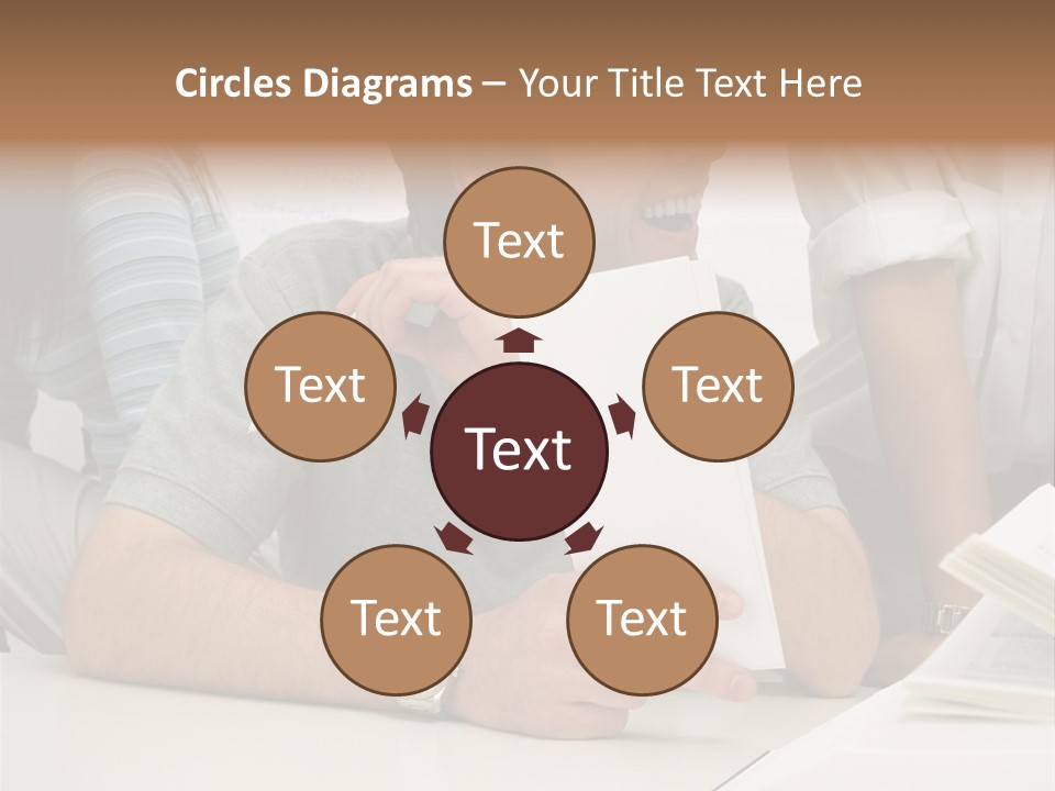 Office Workers Laughing PowerPoint Template