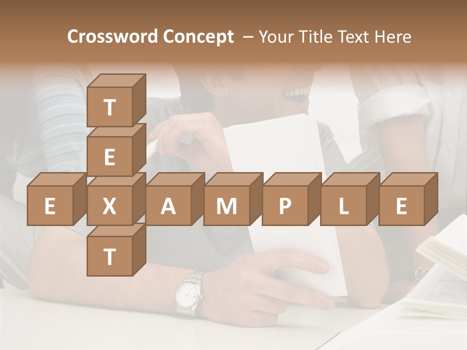 Office Workers Laughing PowerPoint Template