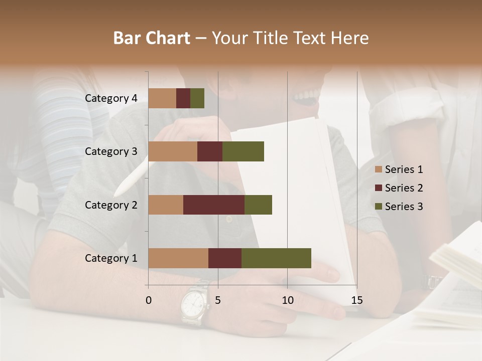 Office Workers Laughing PowerPoint Template
