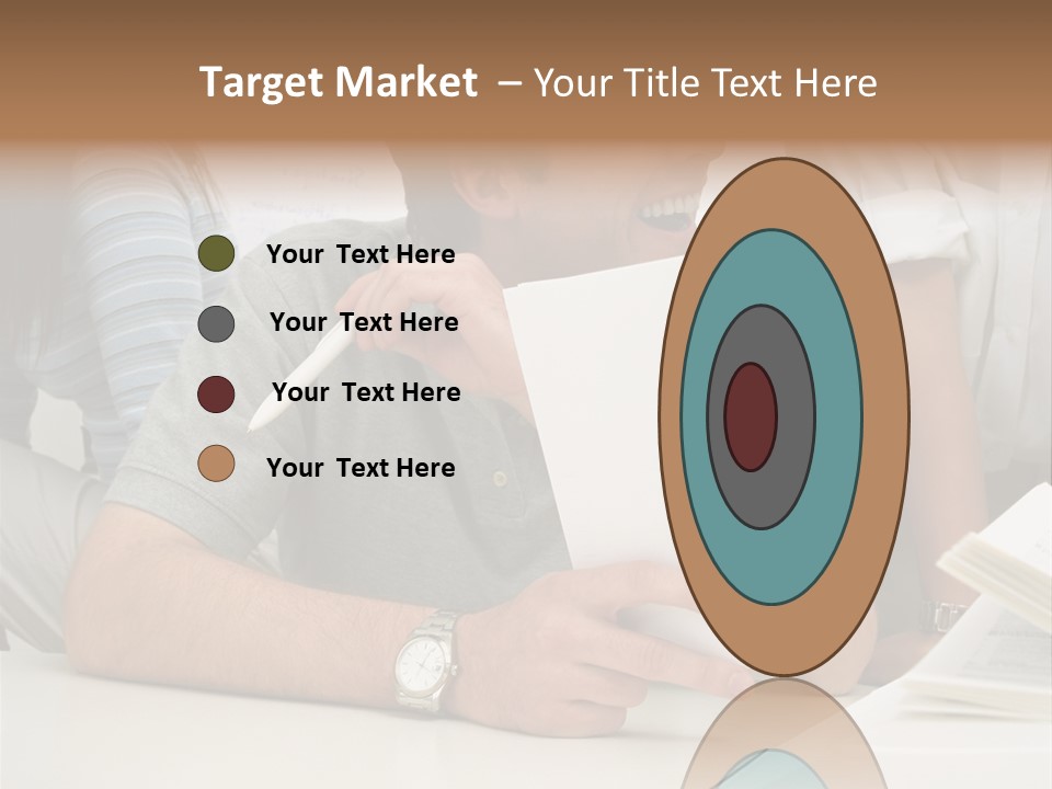 Office Workers Laughing PowerPoint Template