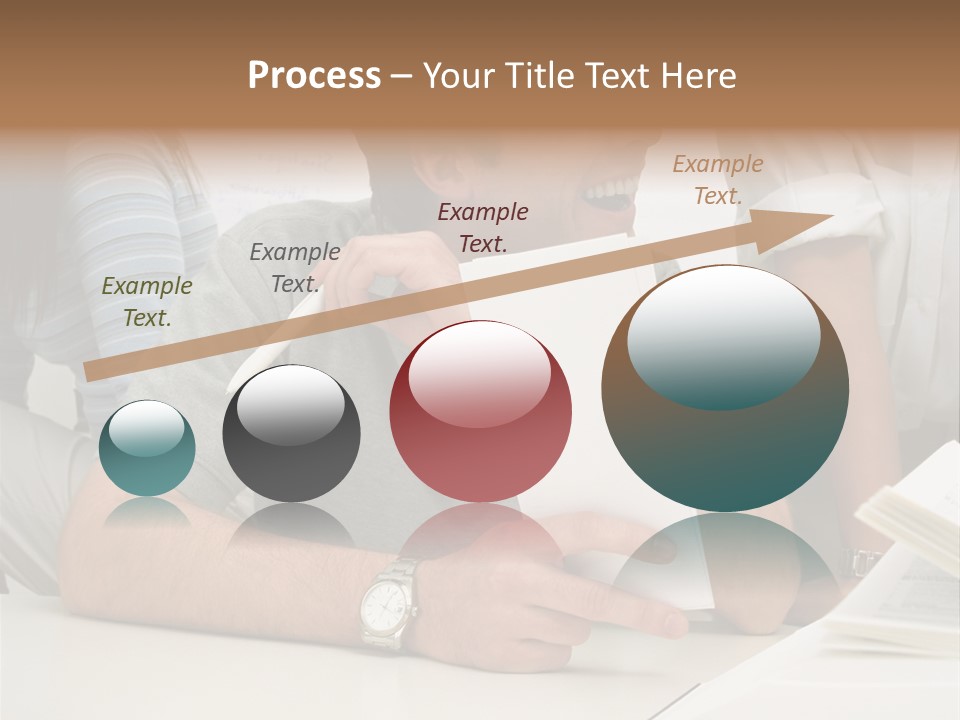 Office Workers Laughing PowerPoint Template