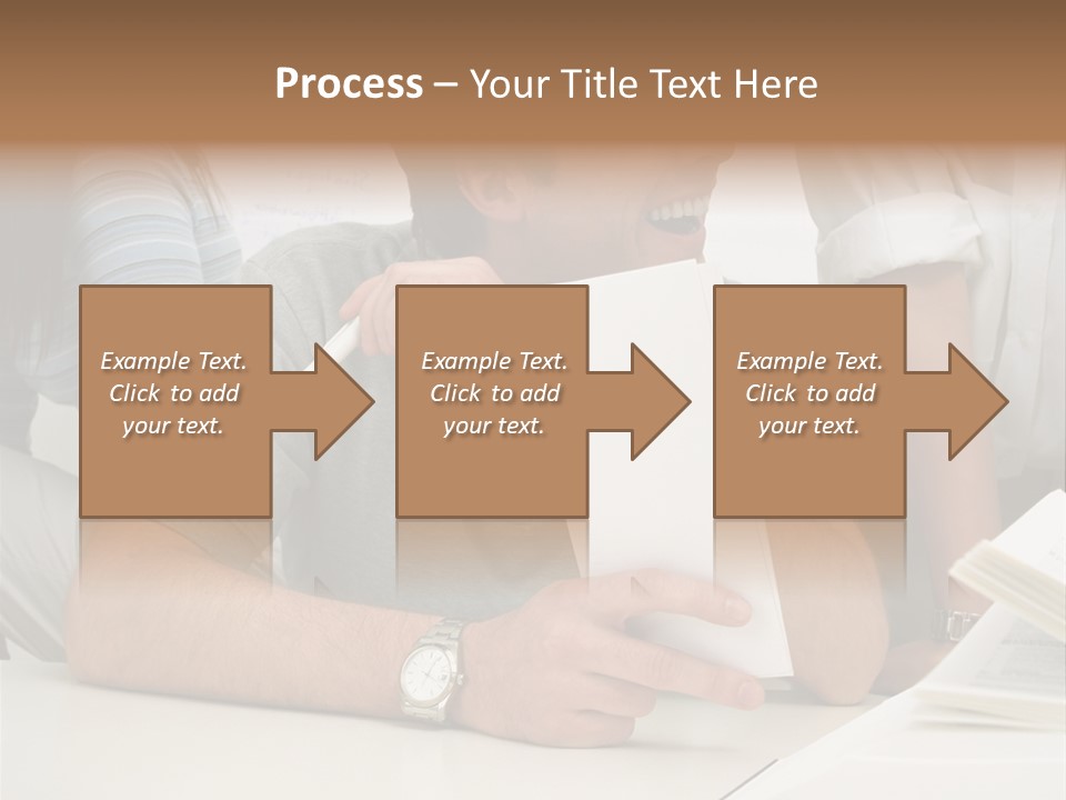 Office Workers Laughing PowerPoint Template