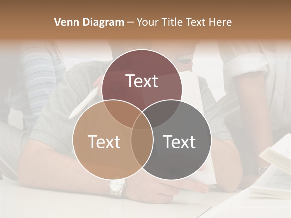 Office Workers Laughing PowerPoint Template