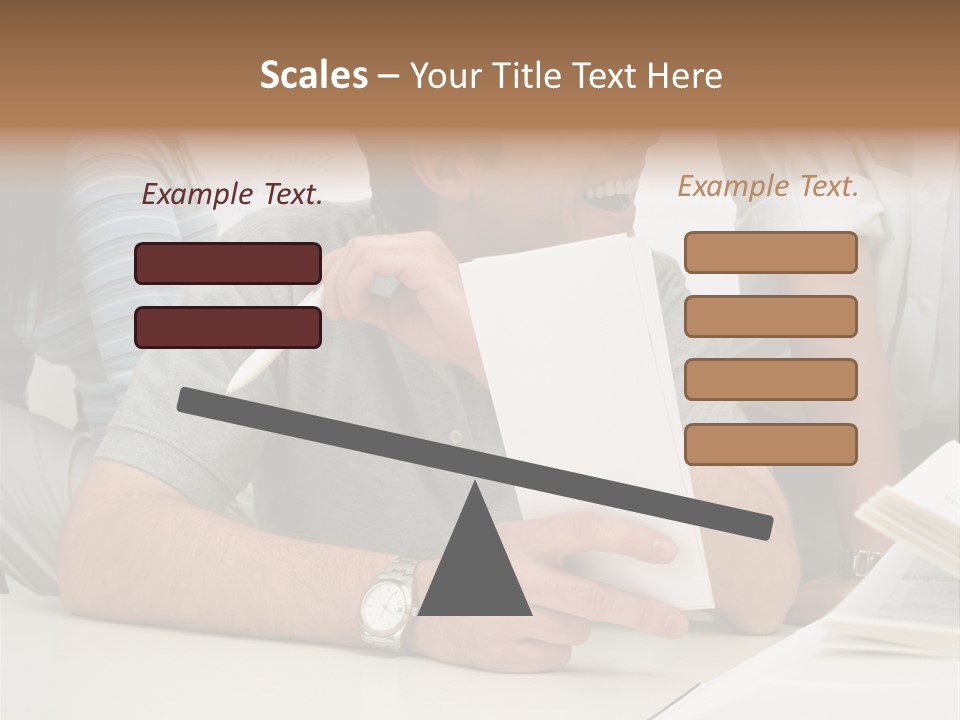 Office Workers Laughing PowerPoint Template