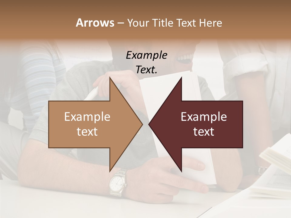 Office Workers Laughing PowerPoint Template