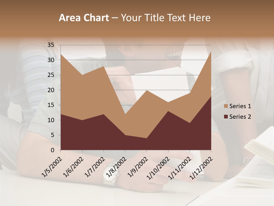Office Workers Laughing PowerPoint Template