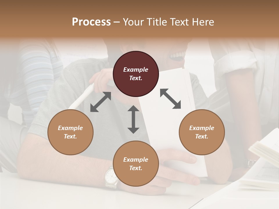 Office Workers Laughing PowerPoint Template