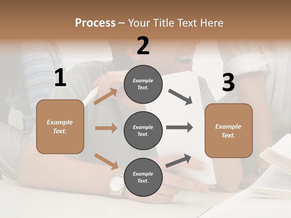 Office Workers Laughing PowerPoint Template