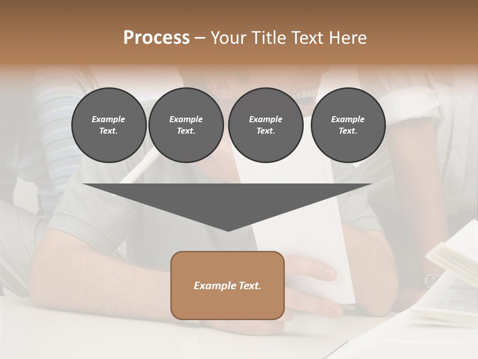Office Workers Laughing PowerPoint Template