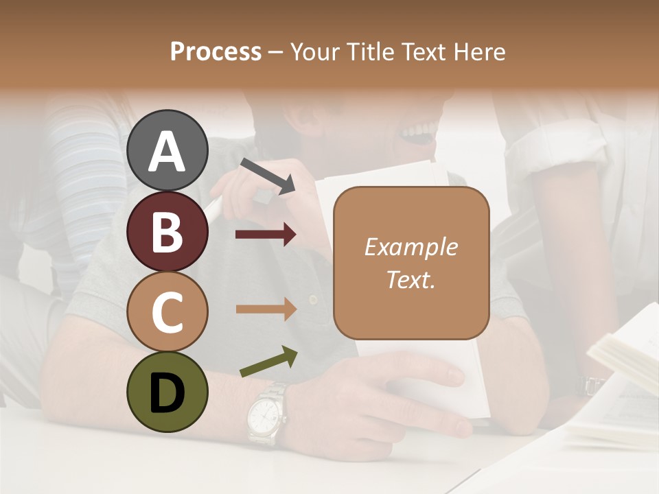 Office Workers Laughing PowerPoint Template